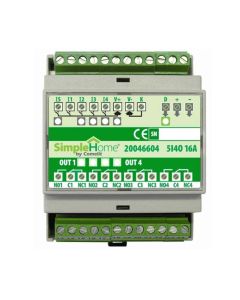 Comelit Simplehome module 5 inputs, 4 16a outputs on din