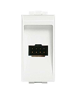 Bticino Livinglight White 8-Way Socket for Desk Mounting 346310
