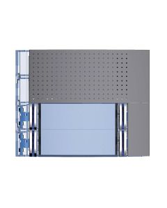 Bticino 351083 | 4 Way Double Row Audio Cover Plate For Sfera (Grey)