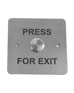 SRS Flush Stainless Steel Button Engraved Press For Exit