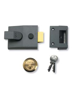 Yale 89DMG | Night Latch + Brass Cylinder