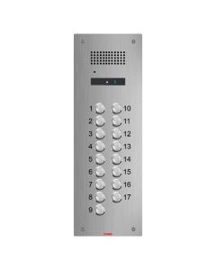 Atigo 17 Button Flush Mount Engravable Audio Panel