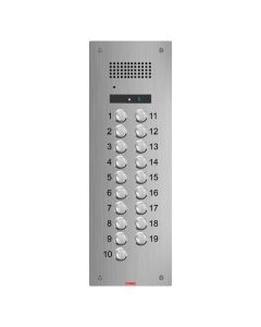 Atigo 19 Button Flush Mount Engravable Audio Panel