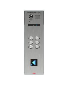 Atigo 6 Button Surface Mount Engravable Video Panel with Prox Cutout