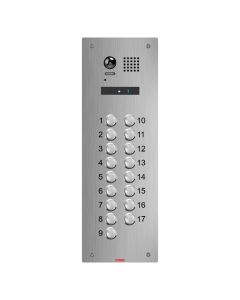 Atigo 17 Button Flush Mount Engravable Video Panel