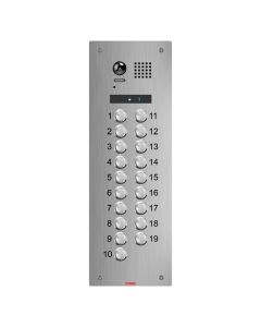 Atigo 19 Button Flush Mount Engravable Video Panel
