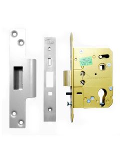 ASEC AS1094 | Mortice Nightlatch S/C Forend Euro Profile (76mm)