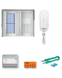 Bticino 16 Way Sfera C100 Audio Door Entry Kit with Keypad Access