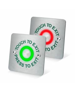 SRS Stainless Steel Touch Sensitive Exit Button, 12-24Vdc