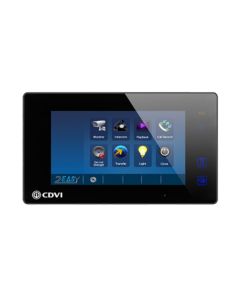 CDVI 2 Easy 7 Inch Black Monitor with colour Touch-Screen