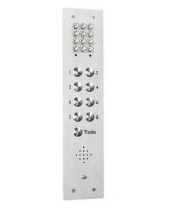 Bell 9 Button Flush VR Audio Entry Panel with Keypad