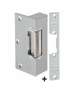 Dorcas Fail Secure Rim/Mortice Lock with Fixed Jaw 12V AC/DC Grey