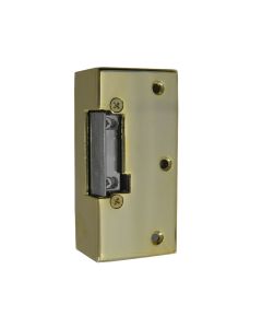 Dorcas Standard Fail Secure Rim Lock with adjustable jaw 12V DC brass