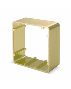SRS Brass Surface Housing for Single Gang Exit Buttons and Keyswitches