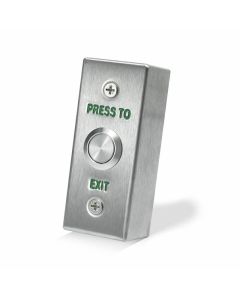 SRS Narrow Stainless Steel Press To Exit Button, Surface Waterproof