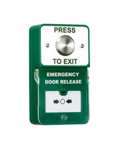 RGL Dual Unit - Steel Press To Exit and Emergency Release Button