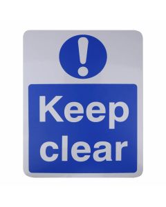 CDVI Self-Adhesive Keep Clear Sign