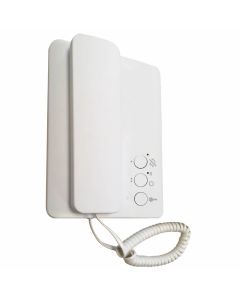 Entrotec White Surface Mounted Audio Entry Handset