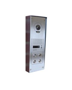 Aiphone GT-4V/S/SS | 4 Way Surface Stainless Steel Video Entry Panel