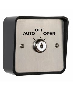 RGL Auto/Off/Open Latching Key Switch with Stainless Steel Plate