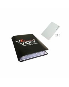 Videx Pack of 10 PBX-2 Proximity Cards in a Black Wallet