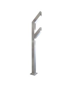 SRS-TUFF-POST Stainless Steel Dual Height 1600mm, 2x45 Degree Sections