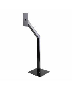SRS Car or Pedestrian Height Black Aluminium Goose Neck Post