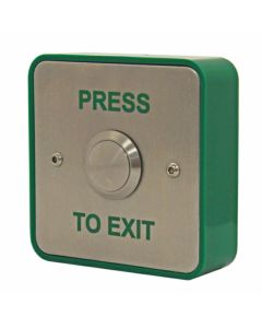 Videx Surface Stainless Steel Push to Exit with Large Tactile Button