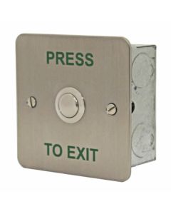 Videx Flush Stainless Steel Push to Exit with Built-in PTX Timer