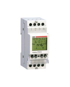 Vemer VE341400 MEMO DW2 Time Switch 2 Channels (Daily/Weekly) 230V
