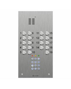Comelit 19 button, VR s.steel engravable iKall audio + keypad