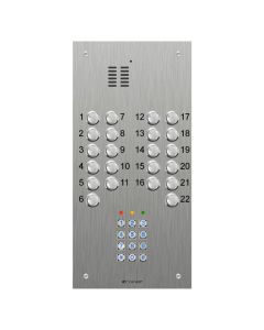 Comelit 22 button, VR s.steel engravable iKall audio + keypad