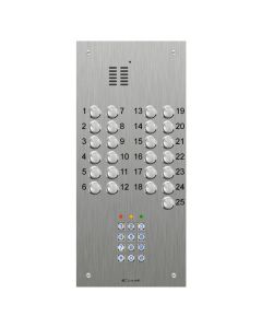 Comelit 25 button, VR s.steel engravable iKall audio panel with keypad