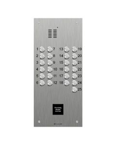 Comelit 25 button, VR s.steel engravable iKall audio panel with prox c