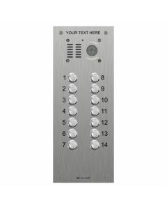 Comelit VK4514 | 14 Button, VR Engravable iKall Video Panel