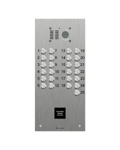Comelit 25 button, VR s.steel engravable iKall video panel with prox
