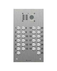 Comelit 26 button, VR s.steel engravable iKall video panel