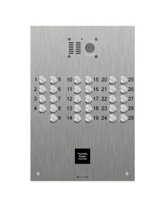 Comelit 29 button VR s.steel engravable iKall video with prox cut out