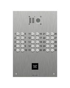 Comelit 30 button VR s.steel engravable iKall video with prox cut out