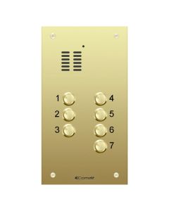 Comelit 7 button, VR brass engravable iKall audio panel