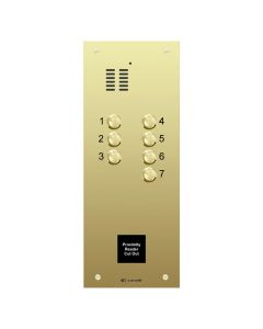 Comelit 7 button, VR brass engravable iKall audio + prox.  p