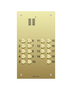 Comelit 19 button, VR brass engravable iKall audio