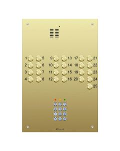 Comelit 25 button, VR brass engravable iKall audio + keypad