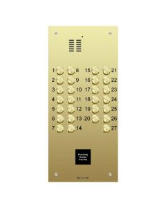 Comelit 27 button, VR brass engravable iKall audio + prox