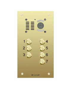 Comelit 7 button, VR brass engravable iKall video panel