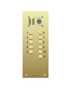 Comelit 11 button, VR brass engravable iKall video panel