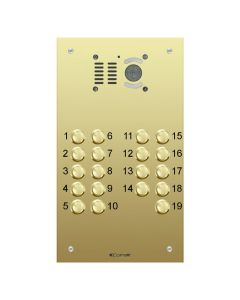 Comelit 19 button, VR brass engravable iKall video panel