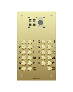 Comelit 23 button, VR brass engravable iKall video panel