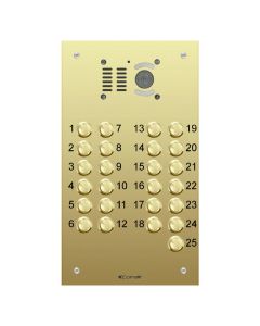 Comelit 25 button, VR brass engravable iKall video panel