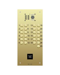 Comelit 25 button, VR brass engravable iKall video panel + Prox